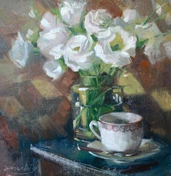 Diamonds and Roses, Oil Painting
