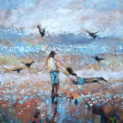 Volando con las gaviotas, Pintura original