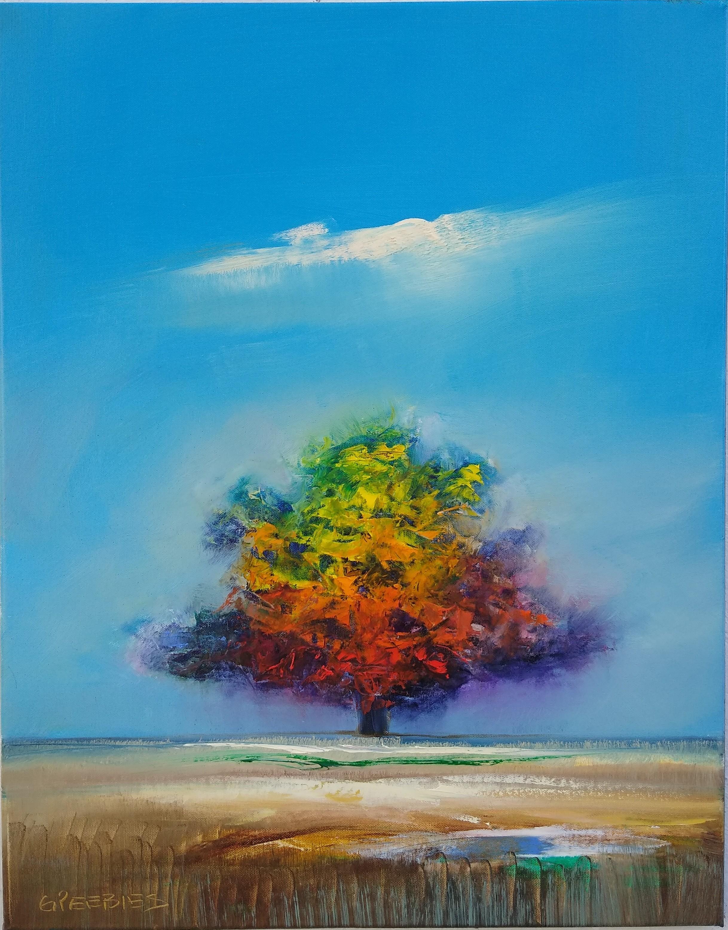 Seasons Change, Oil Painting - Art by George Peebles