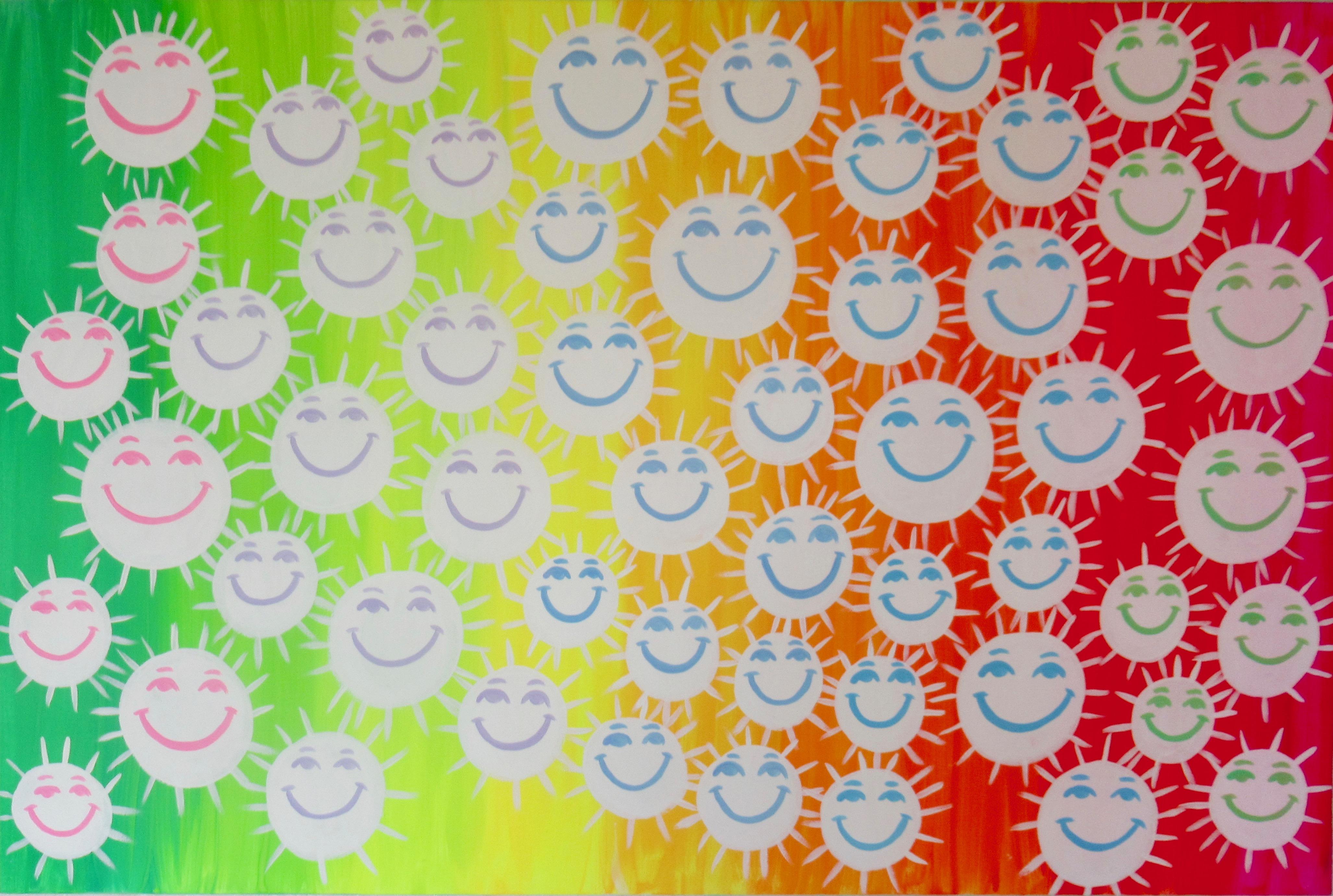 Smiling Faces 6, Original Painting - Art by Natasha Tayles