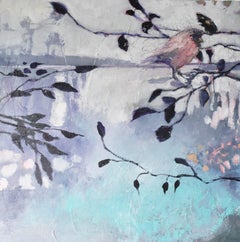 Pink Bird, Oil Painting