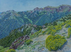 Alpine Flowers, Oil Painting