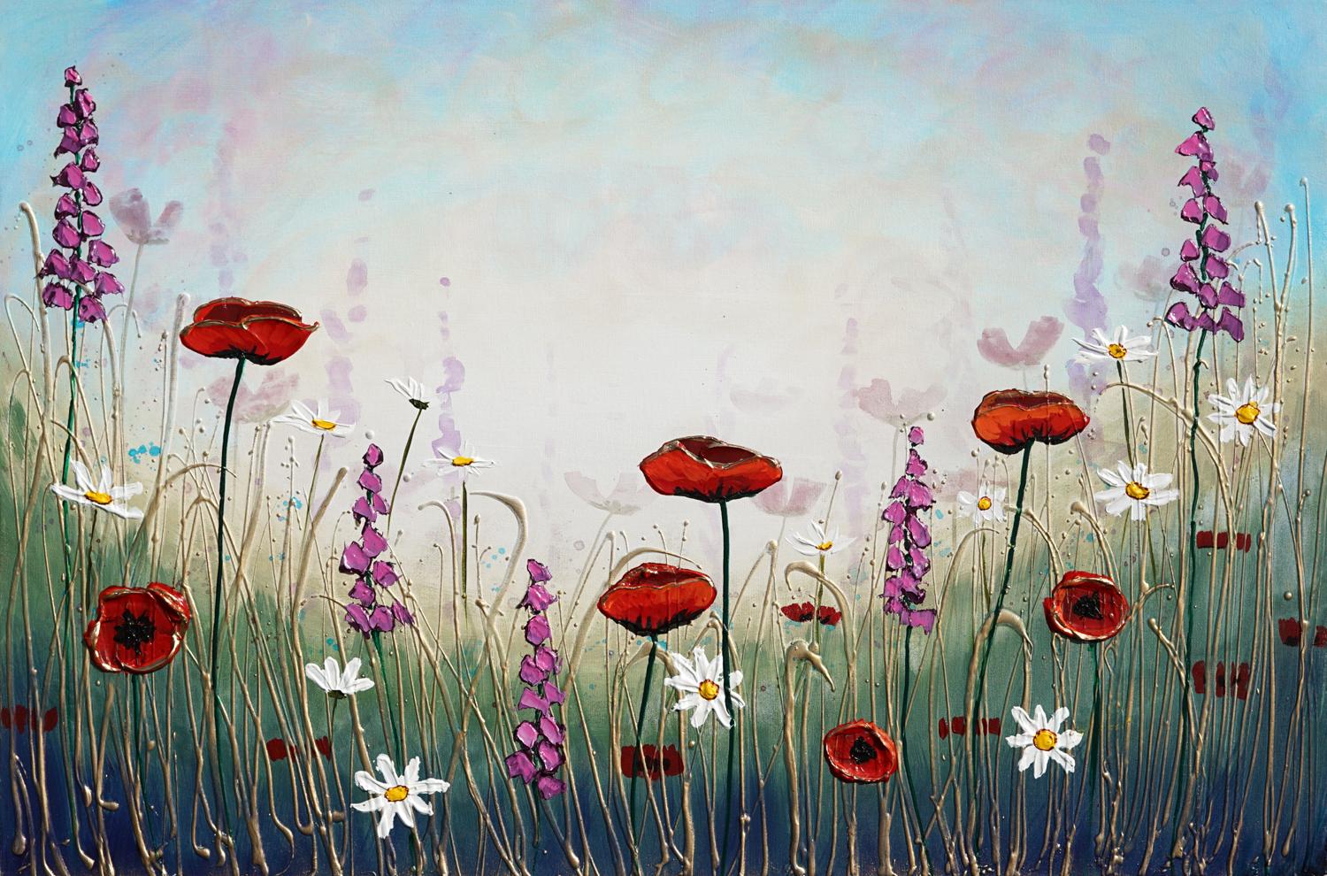 Garden of Flowers, Original Painting - Art by Amanda Dagg