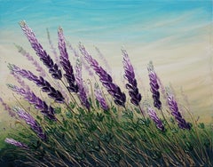 Spring Lupins, Original Painting