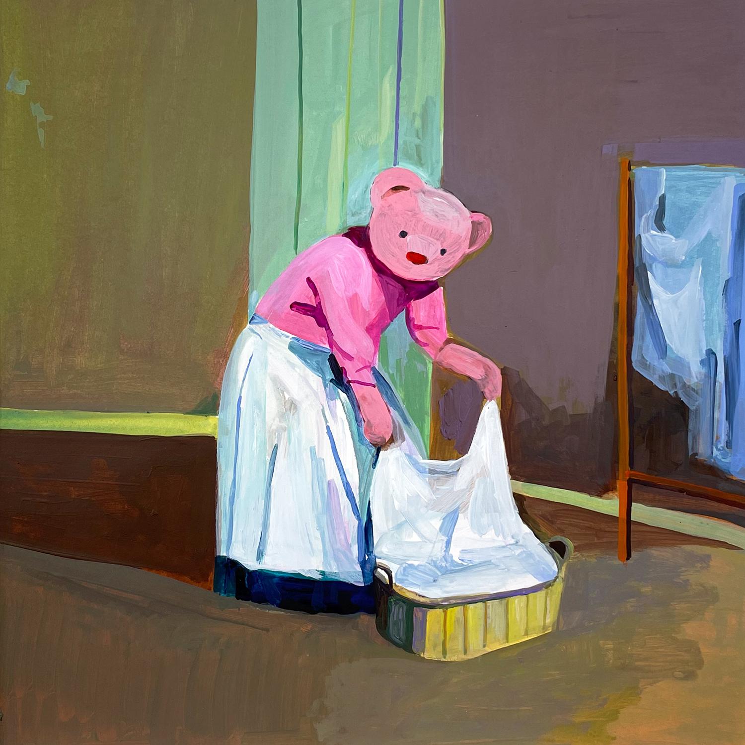 Lady Bear, Original Painting - Art by Ziui Vance