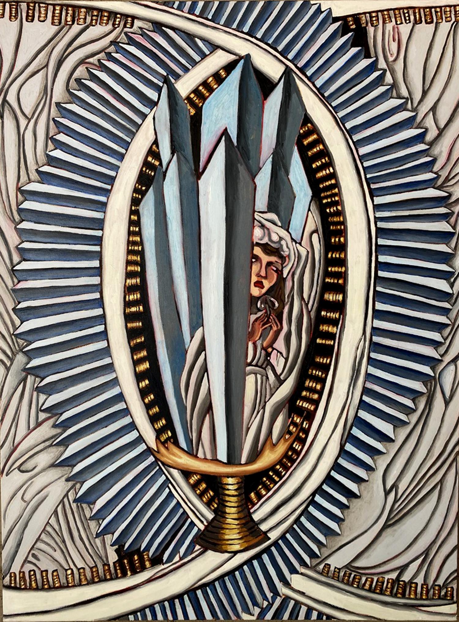 Ace of Swords, Oil Painting