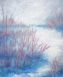 Red Twigs, Oil Painting