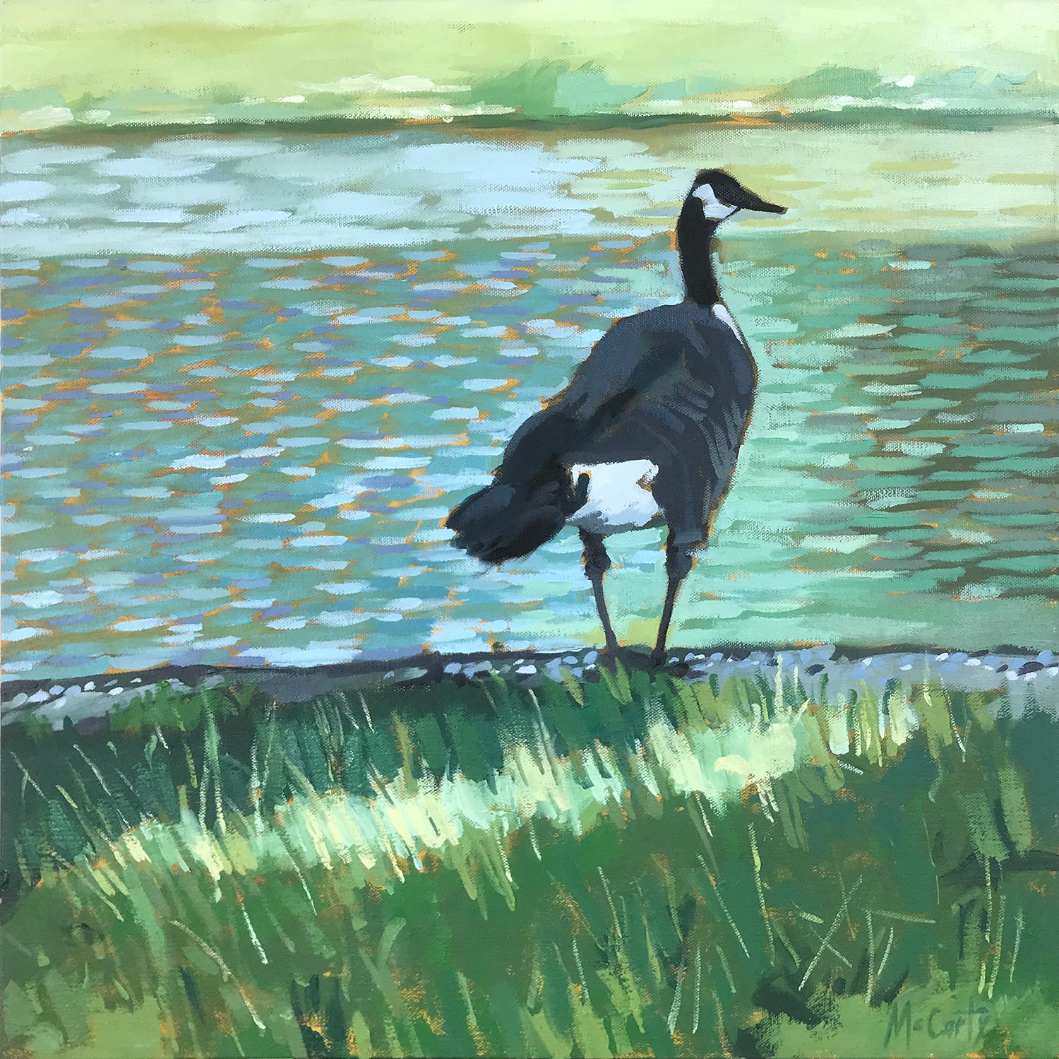 Gray Goose, Oil Painting - Art by Brian McCarty