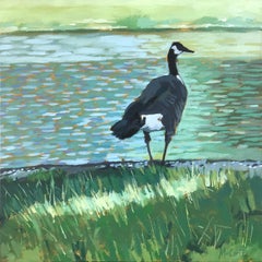 Gray Goose, Oil Painting