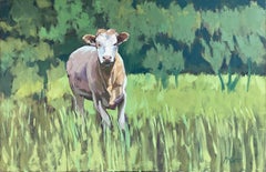 One Cow, Oil Painting