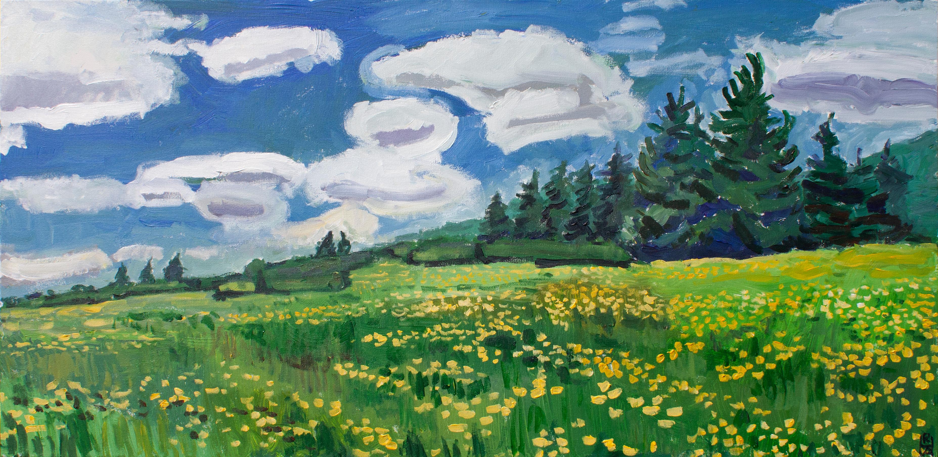 Robert Hofherr Landscape Painting - Uplands, Original Painting