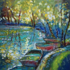 Summer Boats 2, Original Painting