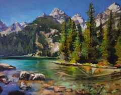 Hidden Lake, Oil Painting
