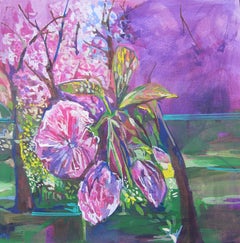 Blossom de soirée Nouveau, peinture d'origine