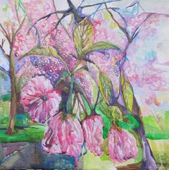 Morning Nouveau Blossoms, Original Painting
