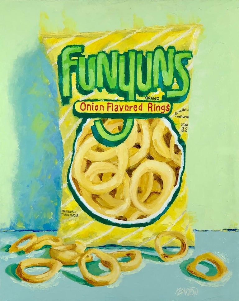 Karen Barton Yum Yum Funyuns, Oil Painting For Sale at 1stDibs