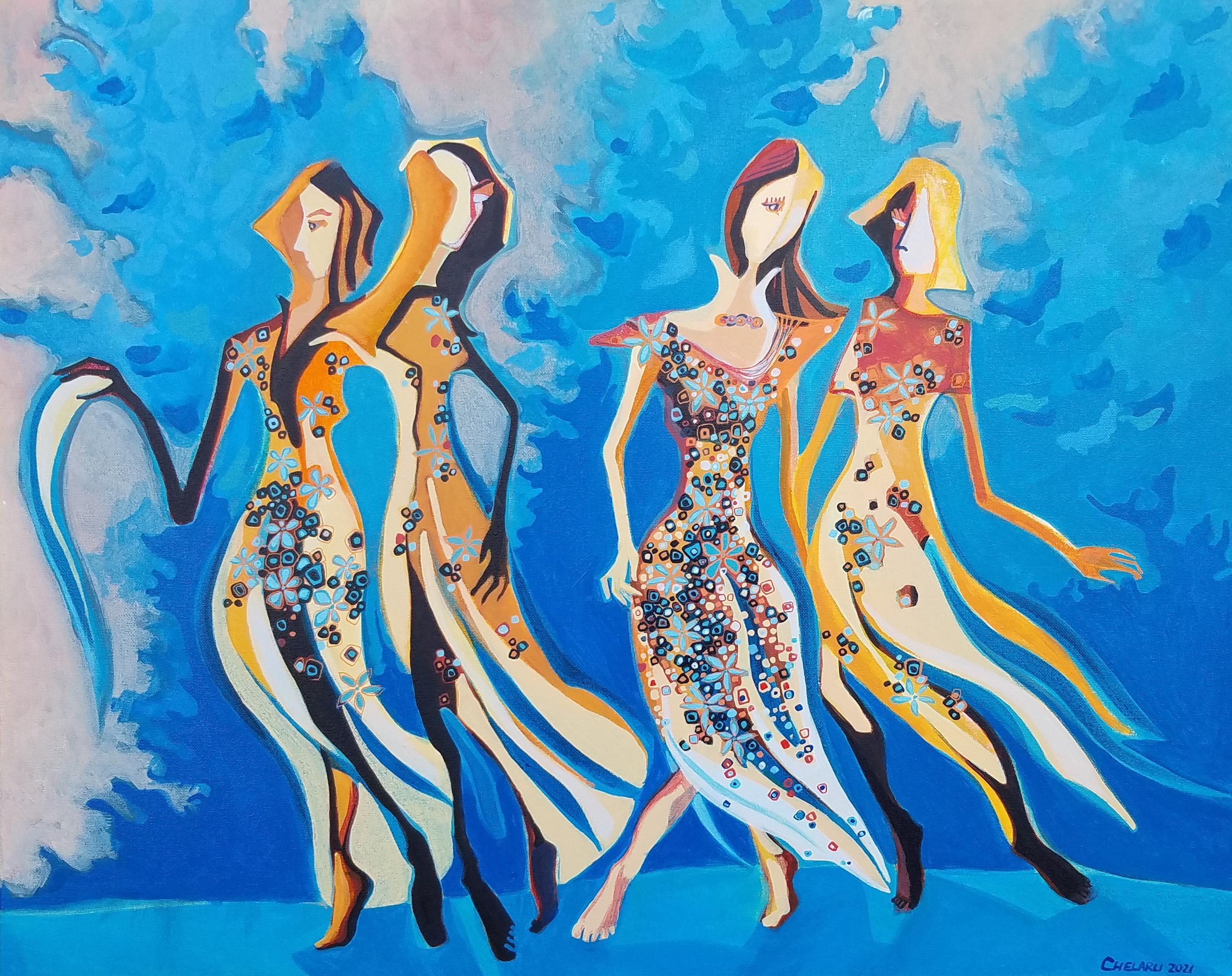Diana Elena Chelaru - Dance, Original Painting For Sale at 1stDibs