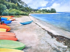 Kayaks, Original Painting