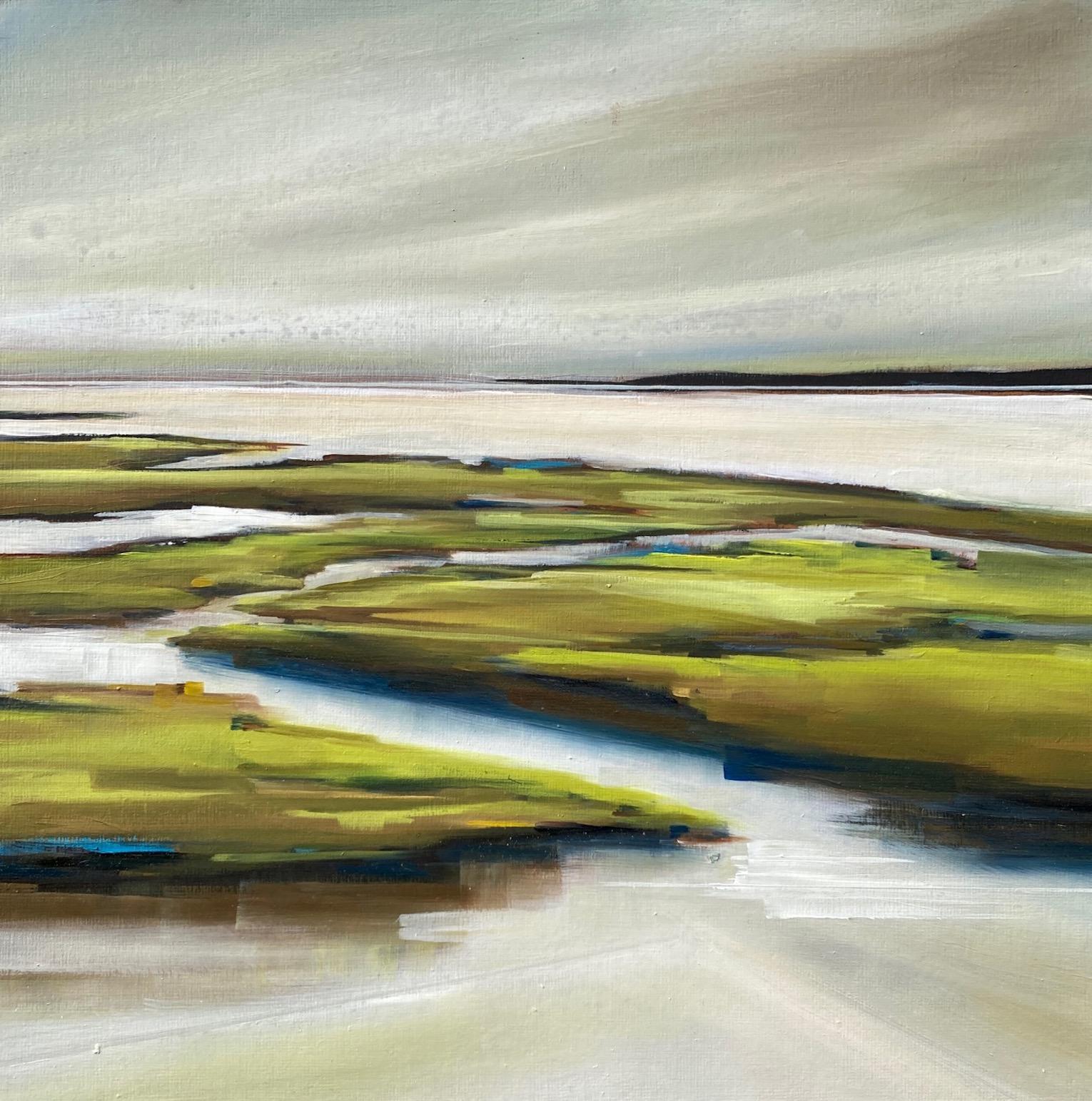 Tout absorber, peinture à l'huile - Art de Nancy Jadatz