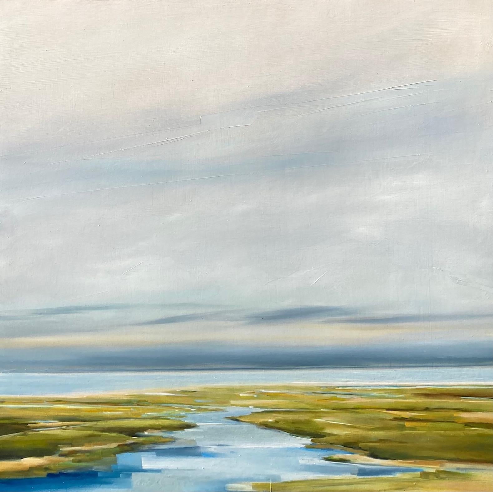 Matins d'été, peinture à l'huile - Art de Nancy Jadatz