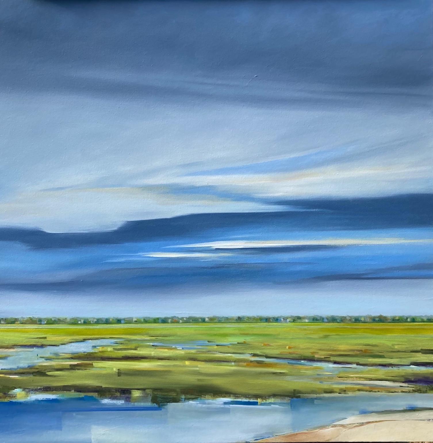 Nancy Jadatz Landscape Painting - It's Like a Melody, Oil Painting