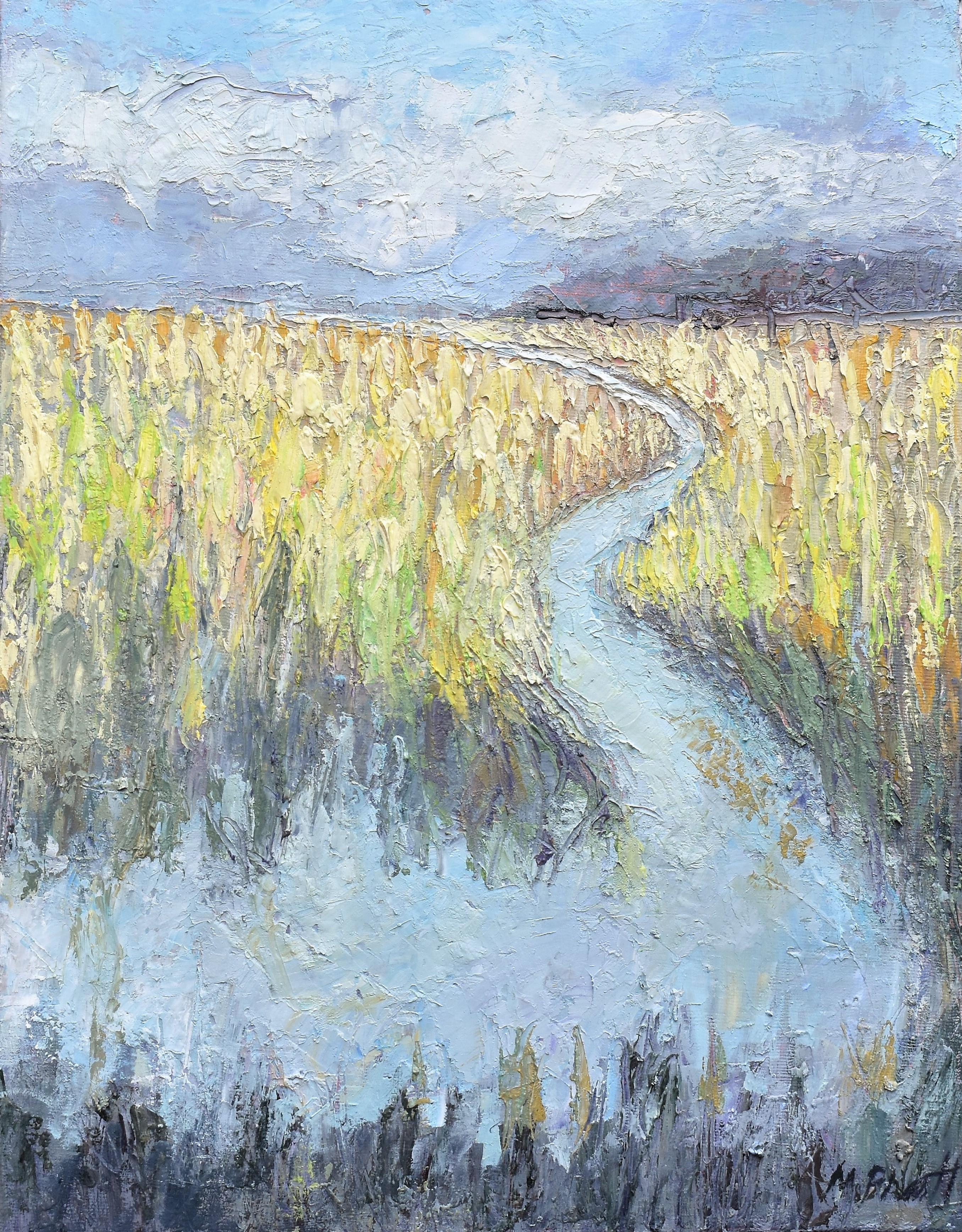 Mary Pratt Landscape Painting - Marsh Color, Oil Painting