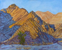 Bagliore del tramonto, pittura a olio