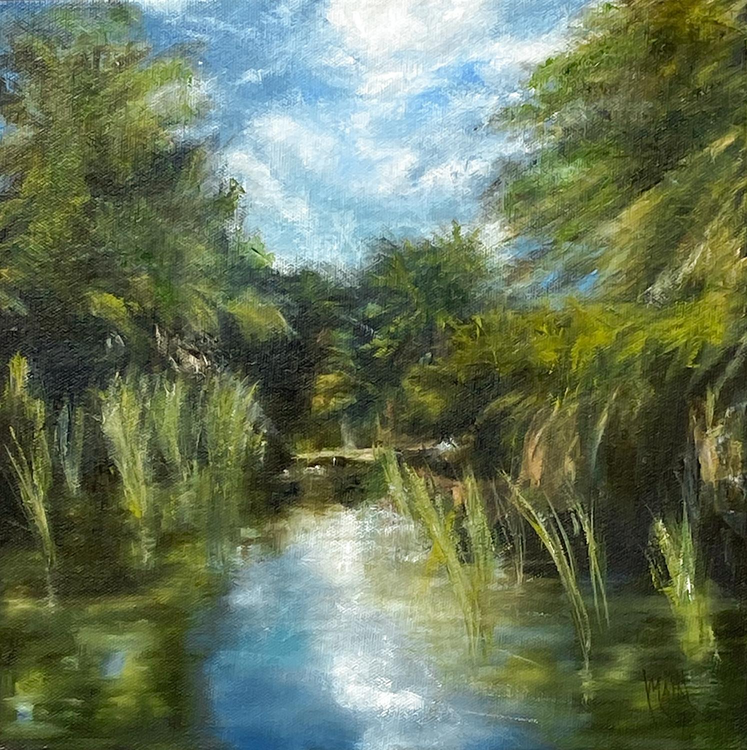Mandy Main Landscape Painting - Enchanted Sanctuary, Oil Painting