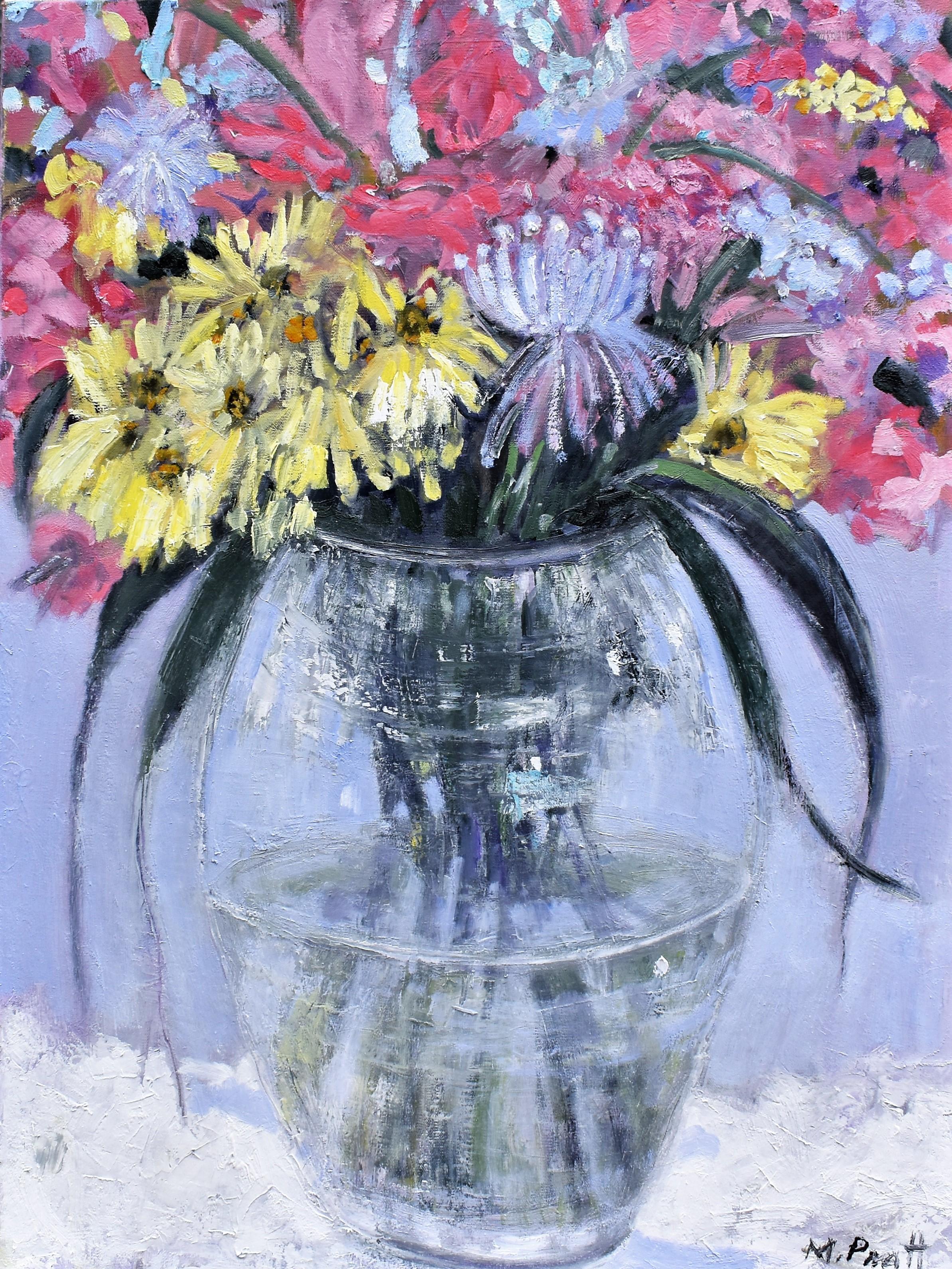 Un vaso di colori, Pittura a olio