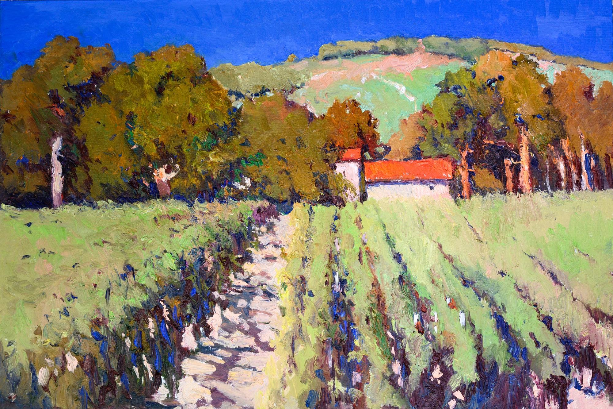 Suren Nersisyan Landscape Painting - Sunny Vineyards, Oil Painting