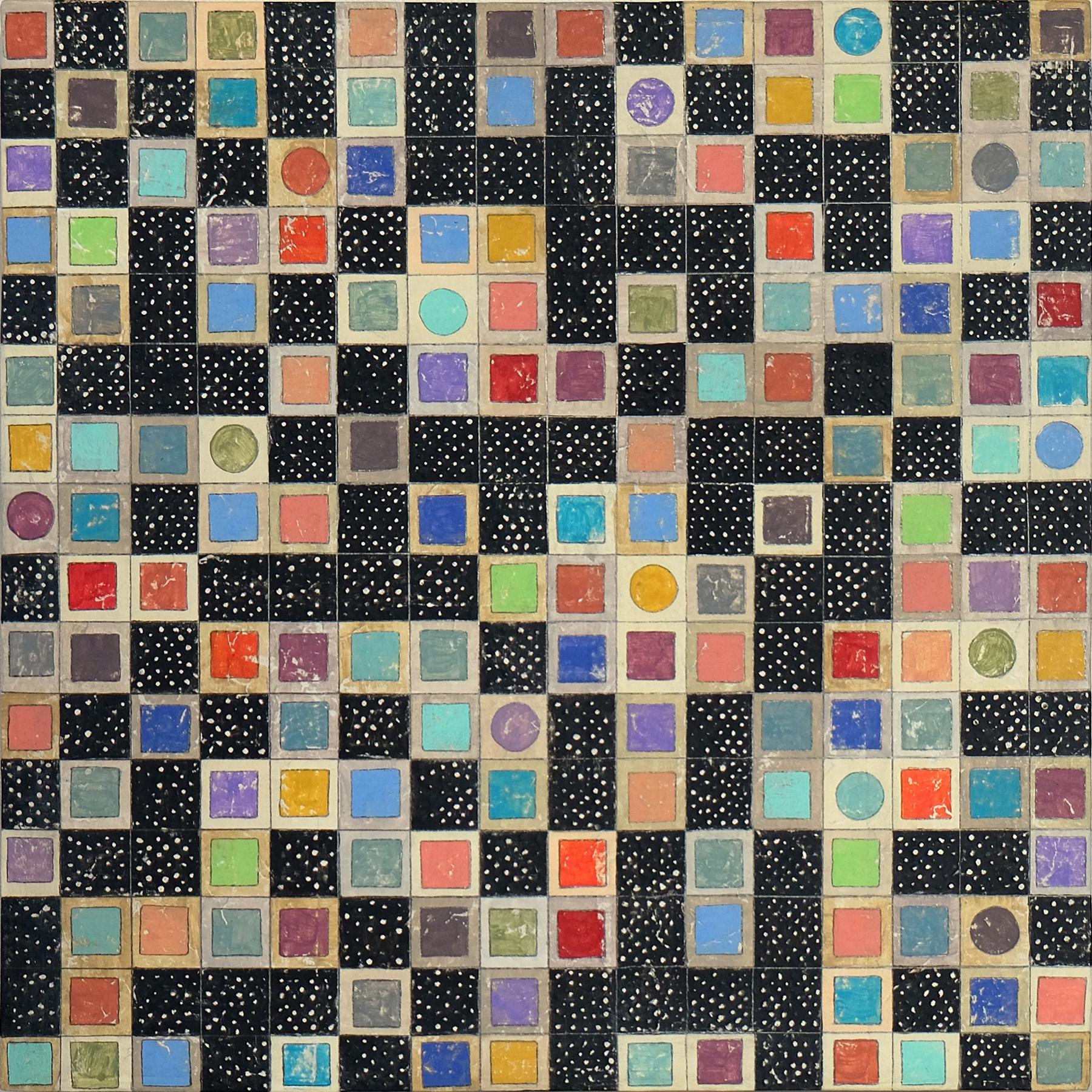 Spatial Squares, Original Painting - Art by Terri Bell
