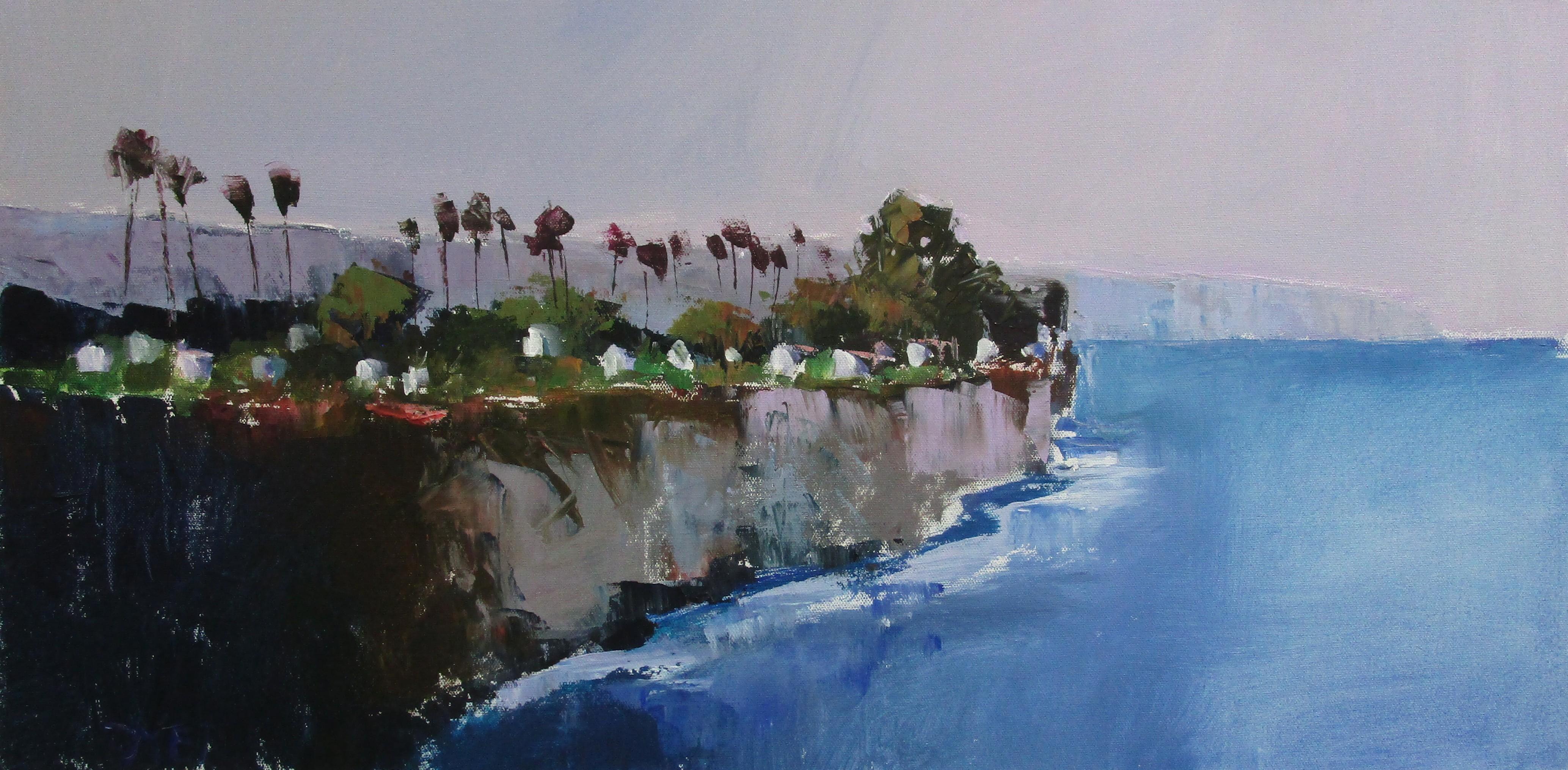 Janet Dyer Landscape Painting - Cliff Houses, Original Painting