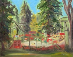 Tilt-A-Whirl, Oil Painting