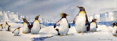 Panoramic Penguins, Original Painting
