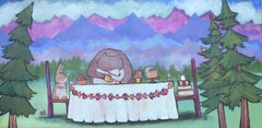 The Bear's Tea Party, Original Painting
