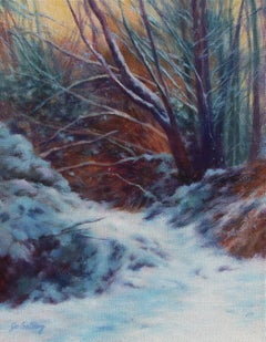 Prima neve, pittura a olio