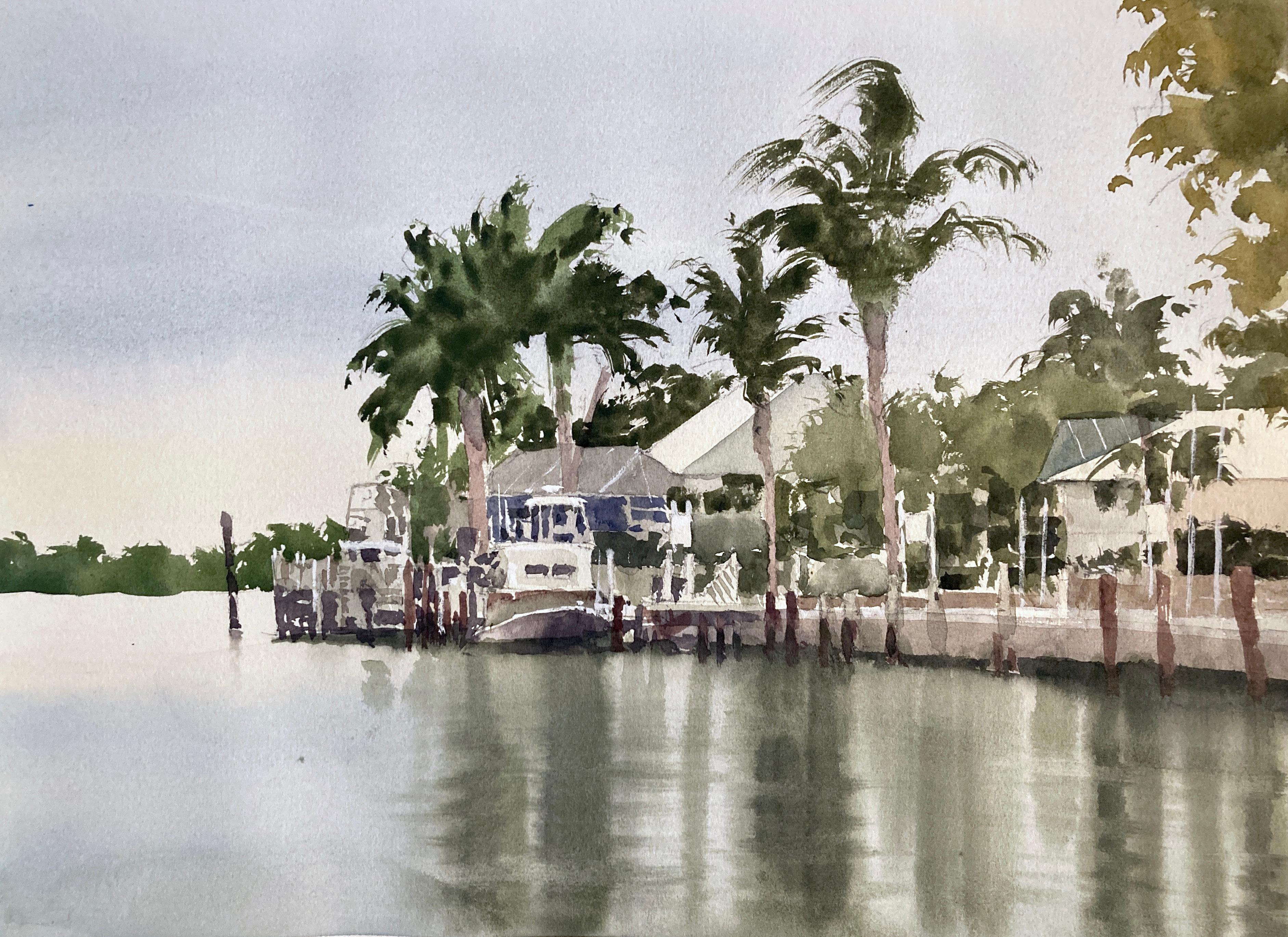 Michele Clamp – „Panoramik-P Penguins, Originalgemälde“ im Angebot bei ...