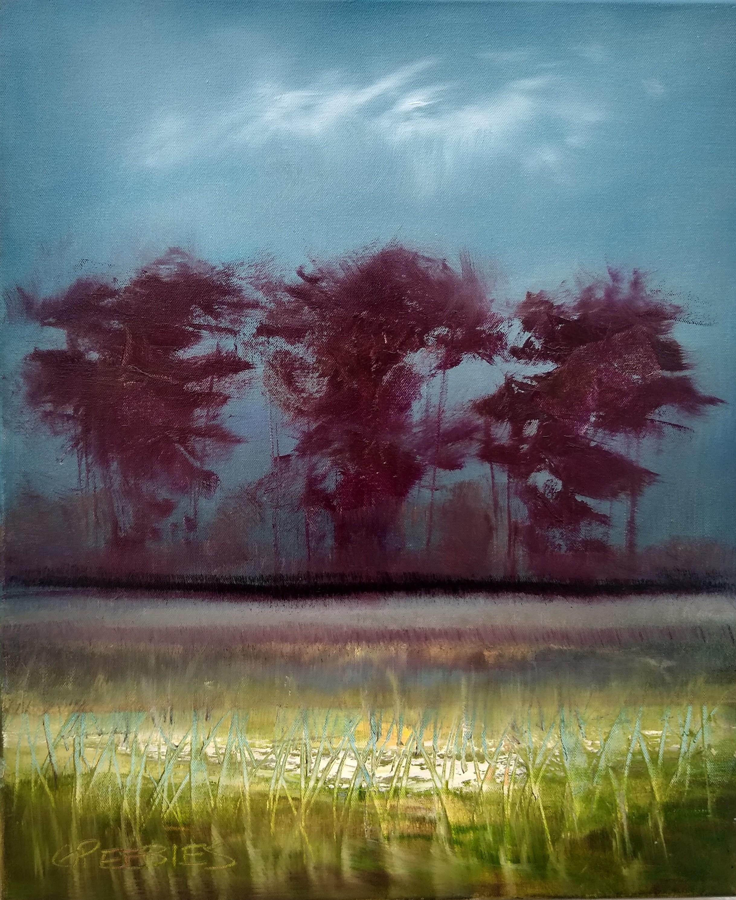 George Peebles Landscape Painting - Night Dreams, Oil Painting