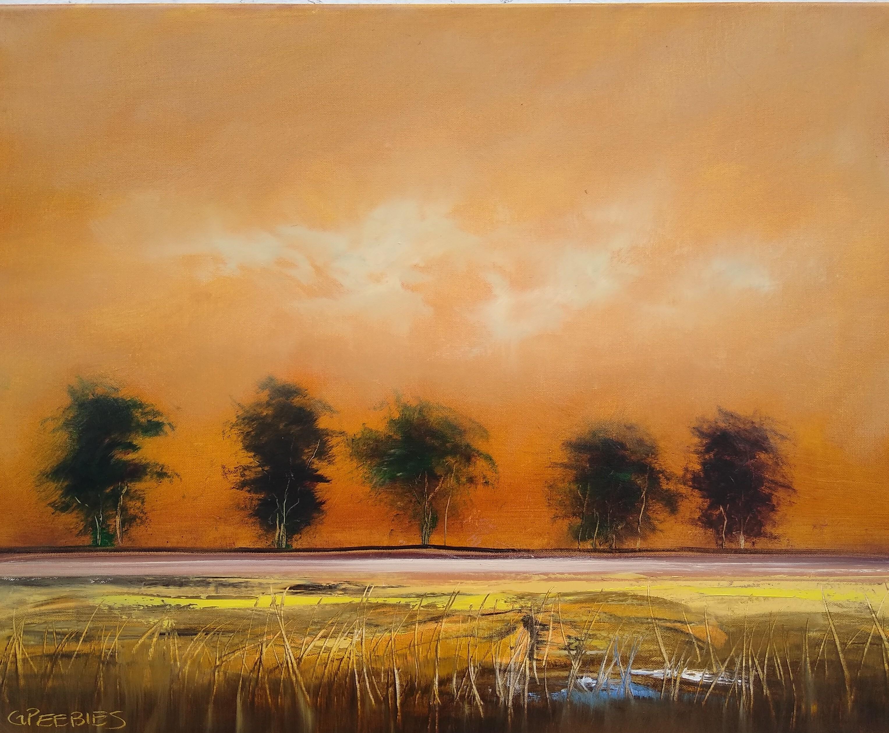 Orange Glow by Kajal Zaveri - oil painting