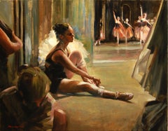 Preparations Backstage, Oil Painting