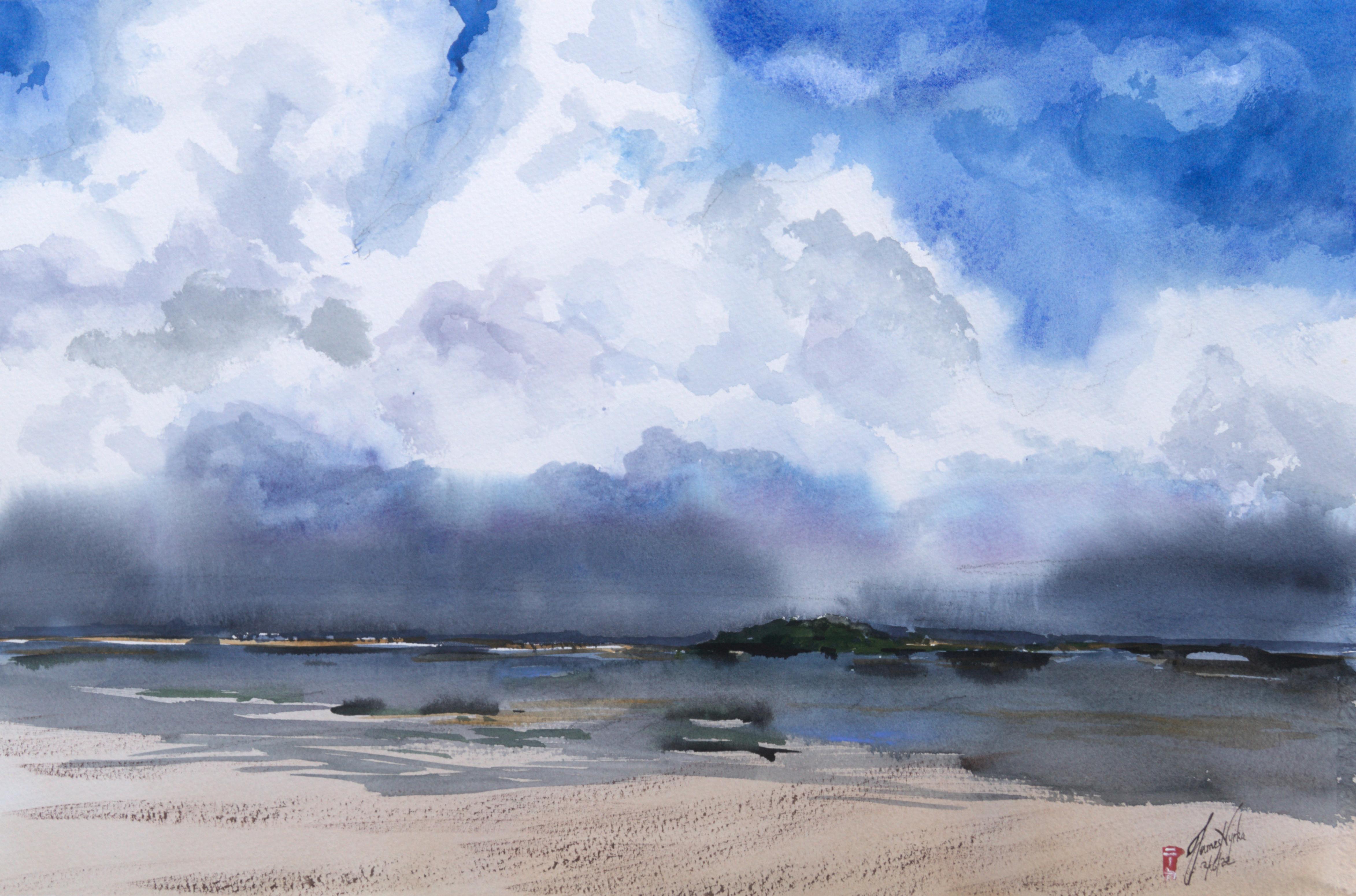 Approaching Storms, Original Painting - Art by James Nyika