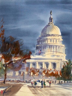 Peinture d'origine du Capitole après-midi