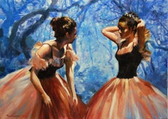 Enchanted Forest Dance, Oil Painting