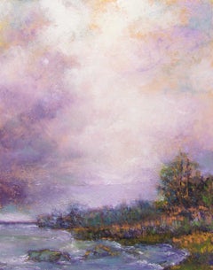 Used Pretty Pastel Sky, Oil Painting