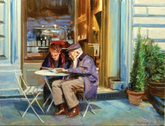Getting Oriented à Florence, peinture à l'huile