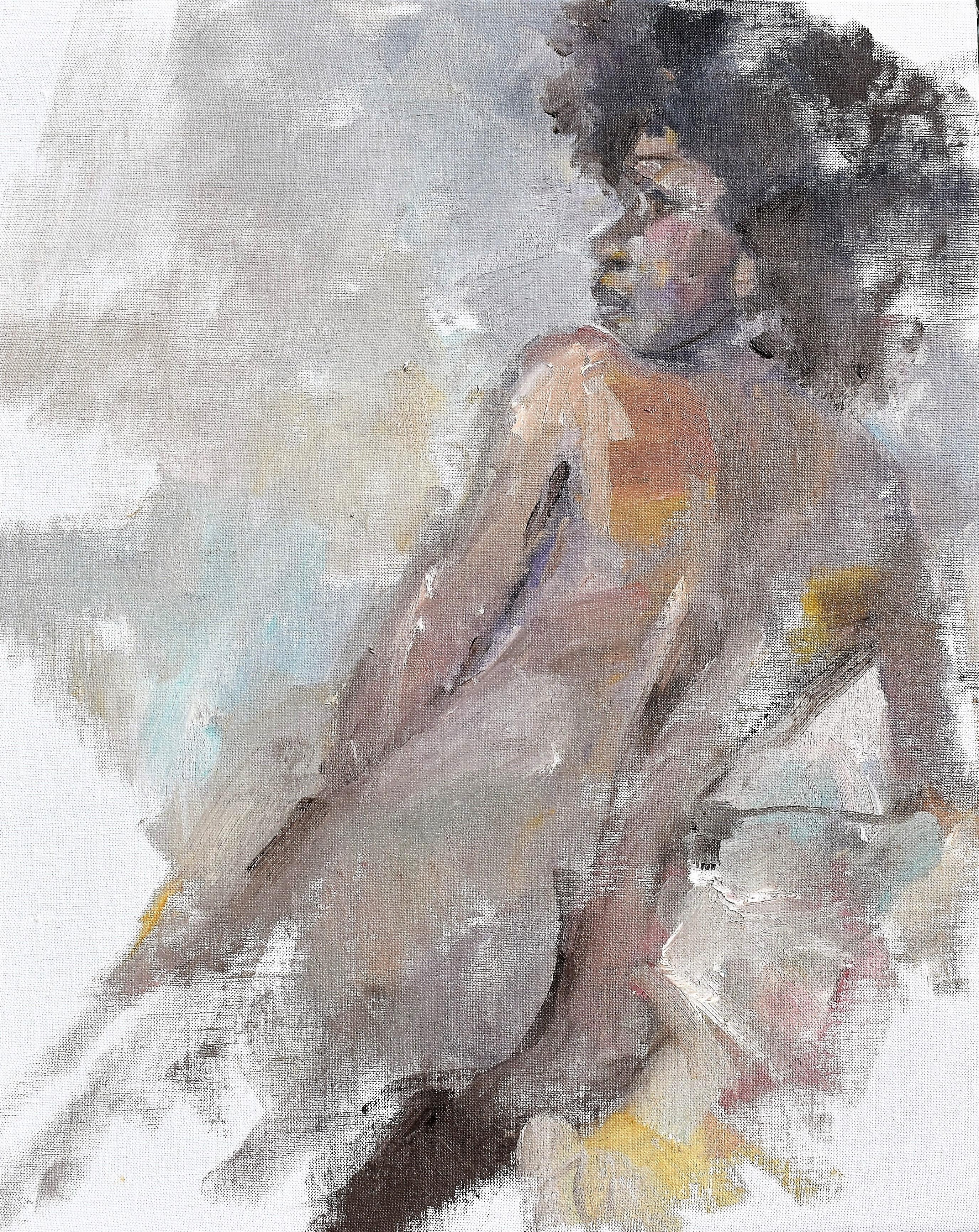 Mary Pratt Nude Painting - Reclining, Oil Painting
