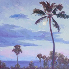 Coconut Moon, Oil Painting