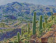 Sonoran Hillside, Oil Painting