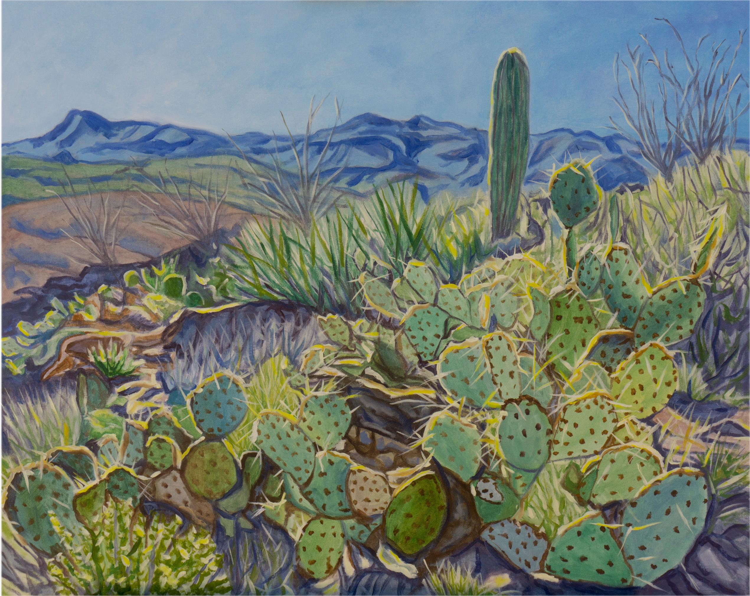 Prickly Pear, Oil Painting - Art by Crystal DiPietro