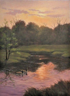 Quiet on the River, Original Painting